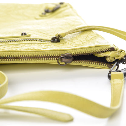 Balenciaga Agneau Classic Hardware Flat Crossbody Jaune Poussin 8 of 13