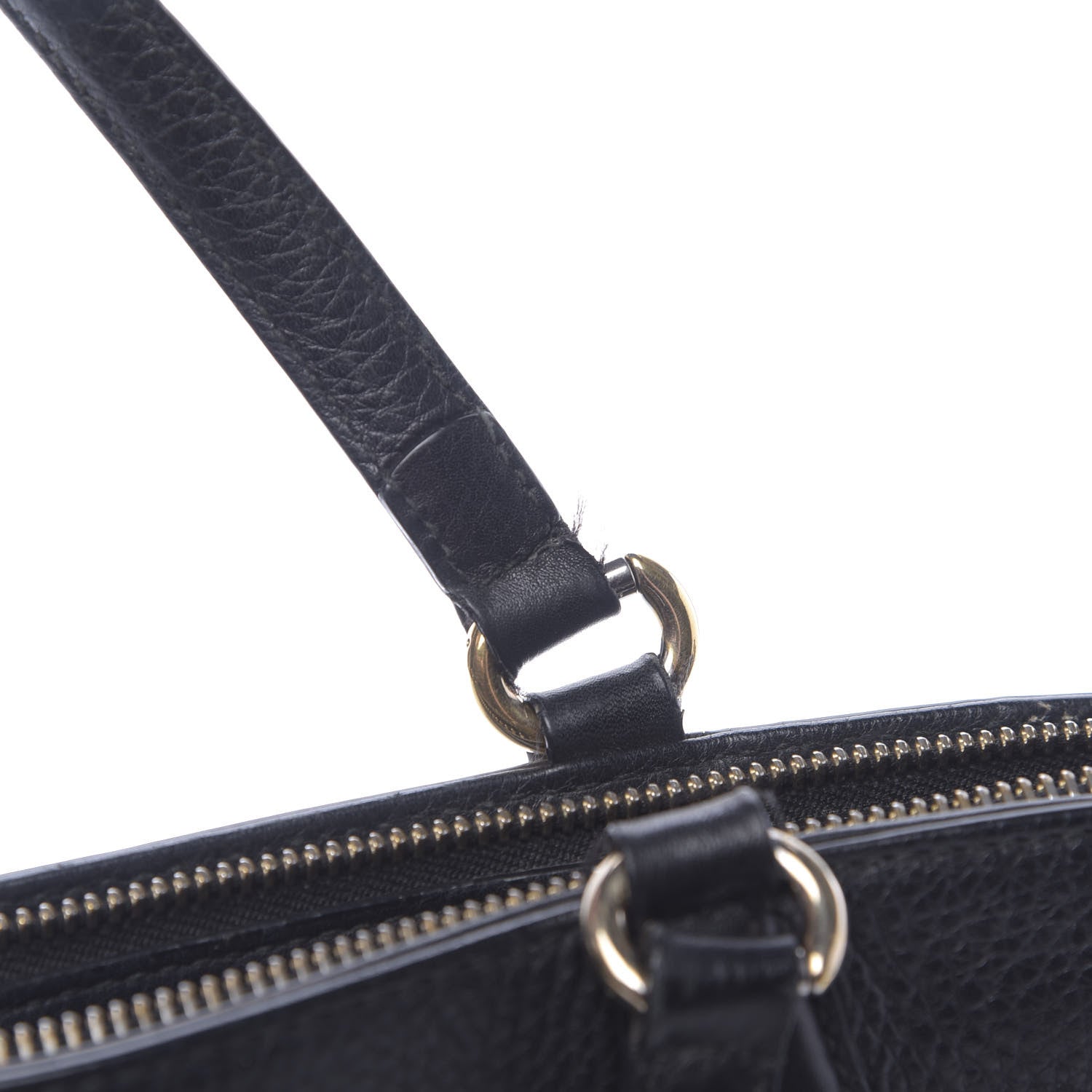 Gucci Pebbled Calfskin Small Soho Top Handle Bag Black 9 of 22