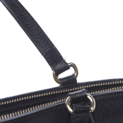 Gucci Pebbled Calfskin Small Soho Top Handle Bag Black 9 of 22