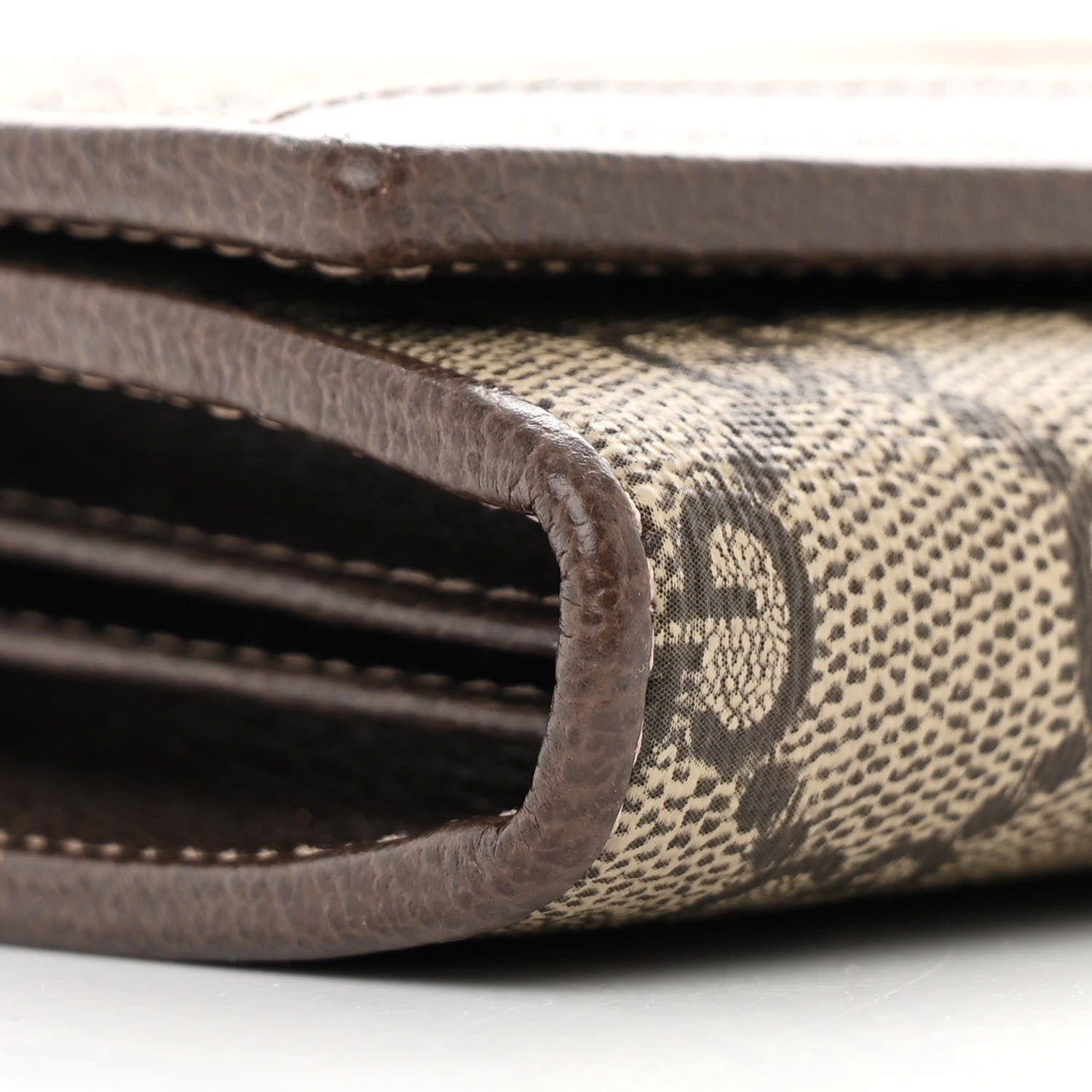 Gucci GG Supreme Monogram Web Ophidia Wallet On Chain Brown 10 of 11