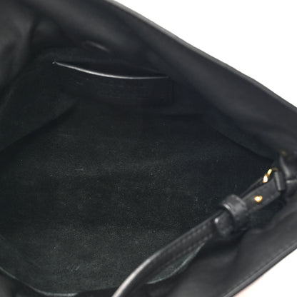 Loewe X HOWLS MOVING CASTLE Satin Calfskin Flamenco Knot Clutch Black 5 of 9