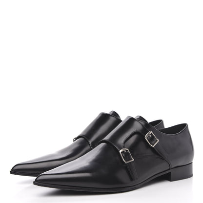 Christian Dior Brushed Calfskin Swing Monk Shoe 41 Black 3 of 8