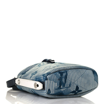 Louis Vuitton Hickory Stripes Denim Monogram Watercolor Sac Marin BB Blue 3 of 4