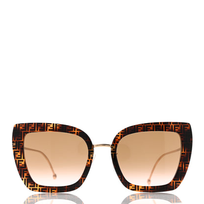 Fendi Acetate Metal F is Fendi FF Square Cat Eye Sunglasses FF 0424/F/S Havana 2 of 8