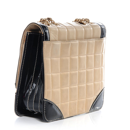 Chanel Lambskin and Patent Chocolate Bar Flap Beige 3 of 7