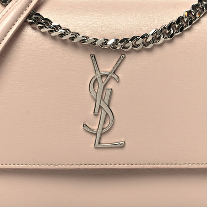 Saint Laurent Calfskin Medium Monogram Sunset Marble Pink 9 of 16