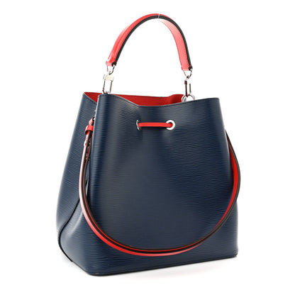 Louis Vuitton Epi Neonoe Indigo Coquelicot 3 of 11