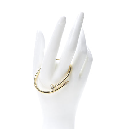 Cartier 18K Yellow Gold Diamond Juste Un Clou Bracelet 15 2 of 7