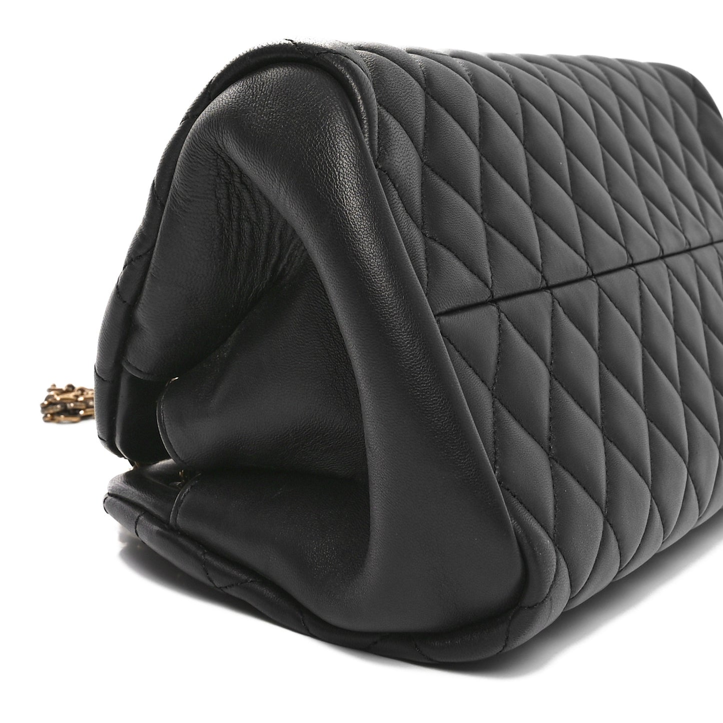 Lambskin Quilted Medium Just Mademoiselle Black