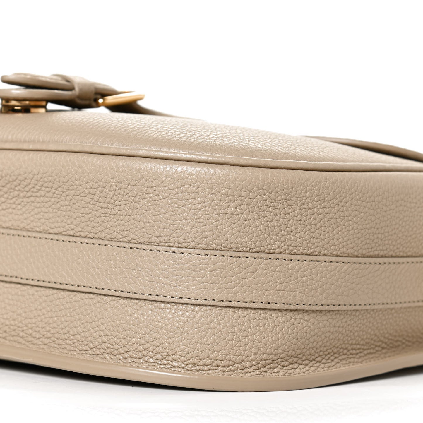 Grained Calfskin Large Bobby Flap Beige
