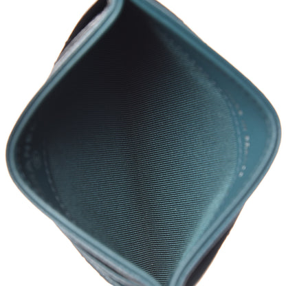 Chanel Caviar Quilted Card Holder Dark Turquoise 5 of 9