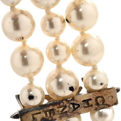 Chanel Pearl Crystal Multi Strand Star Bracelet Gold 8 of 8