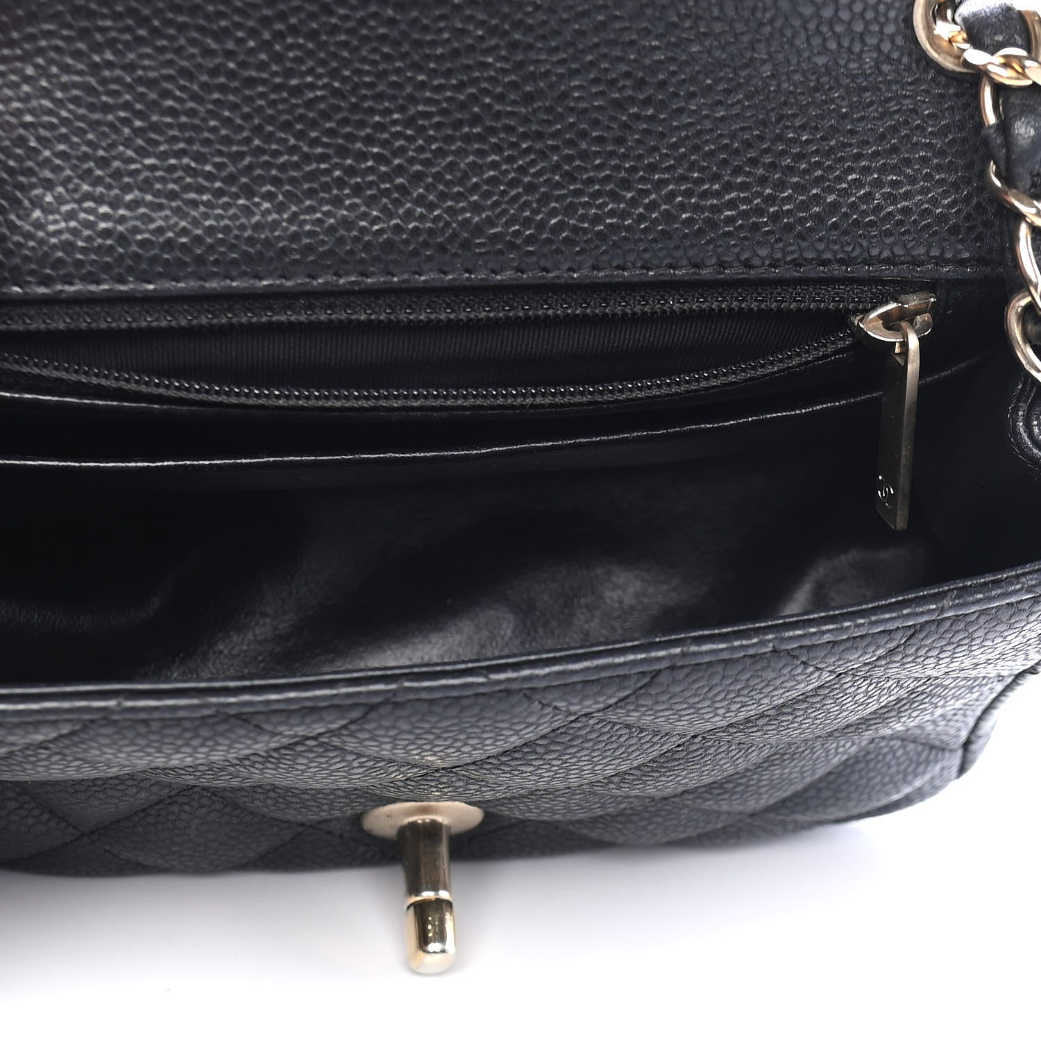 Chanel Caviar Quilted Mini Square Flap Black 5 of 9