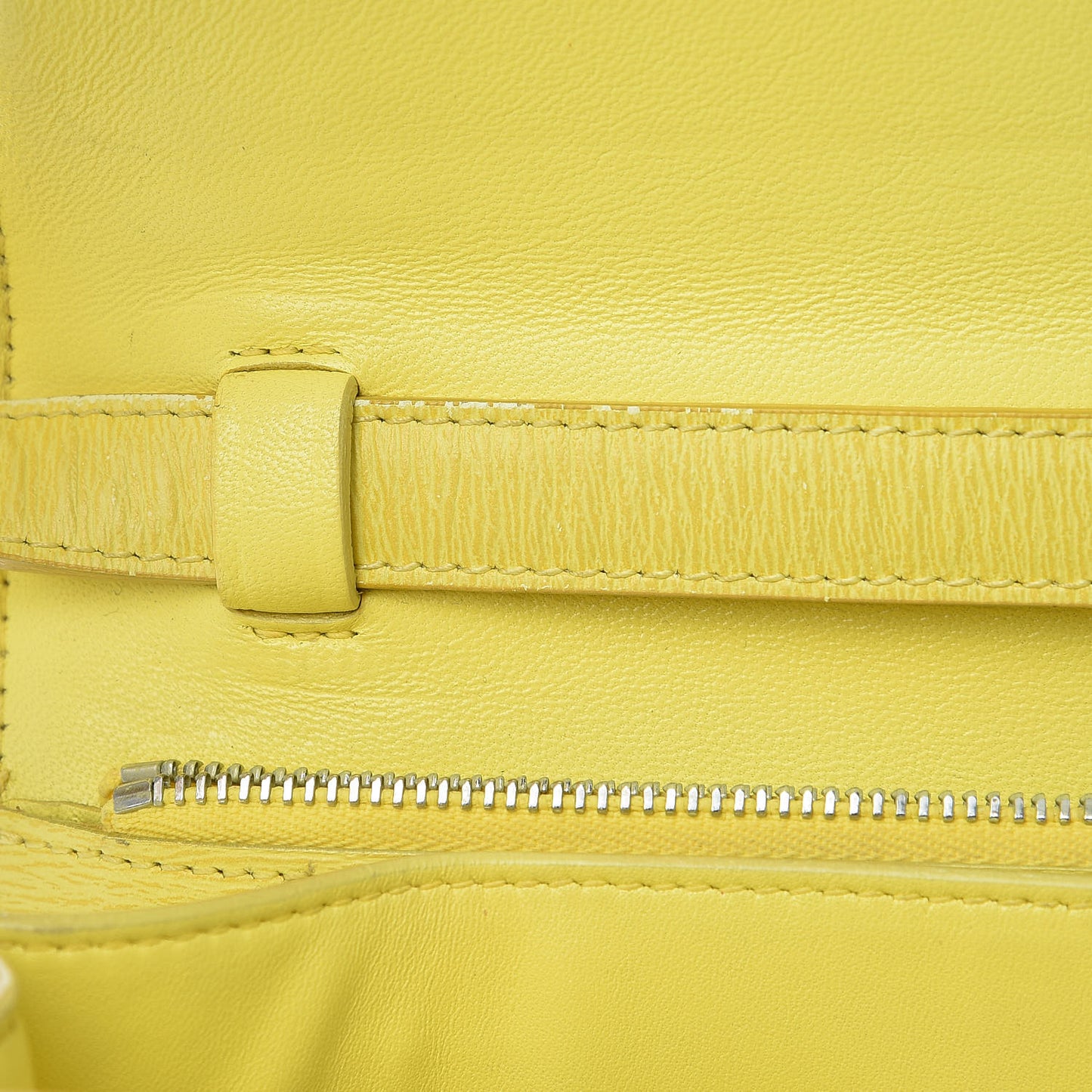 Liege Calfskin Medium Classic Box Flap Bag Fluo Yellow