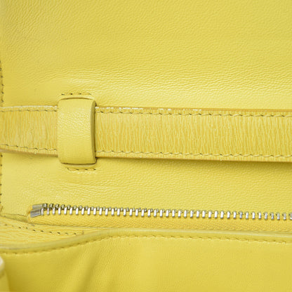 Celine Liege Calfskin Medium Classic Box Flap Bag Fluo Yellow 9 of 13