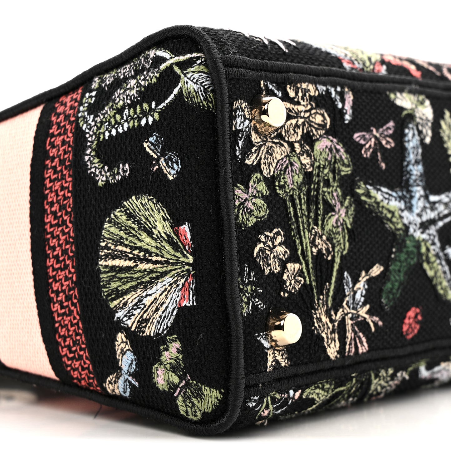 Canvas Cabinet De Curiosites Embroidered Medium Lady D-Lite Black Multicolor