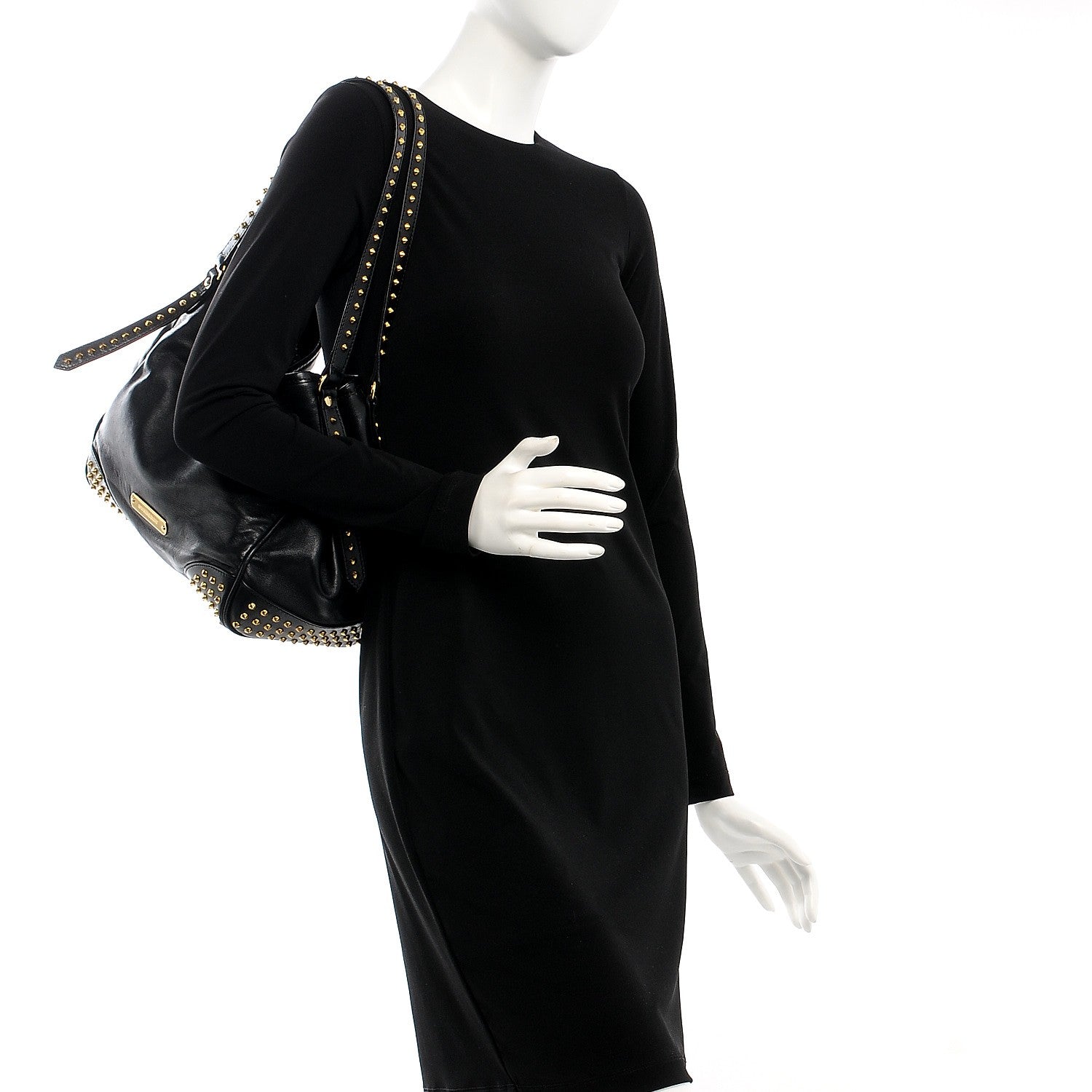 Burberry Lambskin Bridle Studs Small Canterbury Tote Black 2 of 15