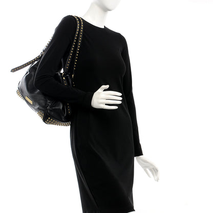 Burberry Lambskin Bridle Studs Small Canterbury Tote Black 2 of 15