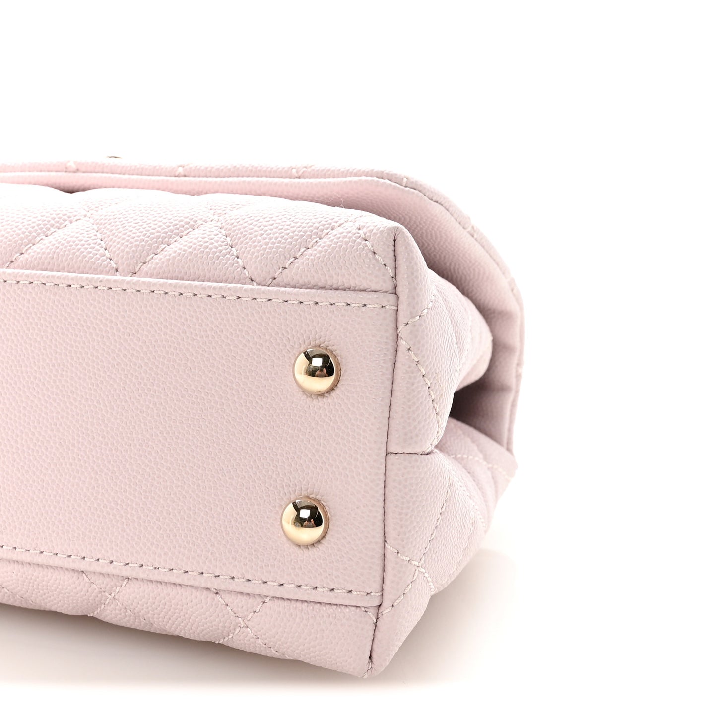 Caviar Quilted Mini Coco Handle Flap Lilas Lilac