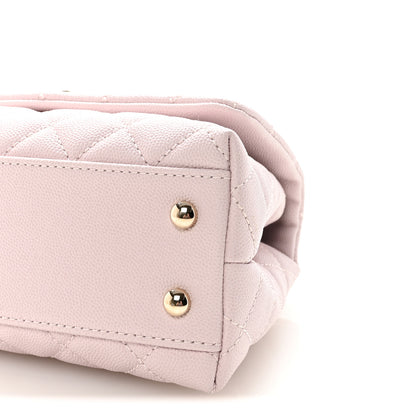 Chanel Caviar Quilted Mini Coco Handle Flap Lilas Lilac 10 of 11