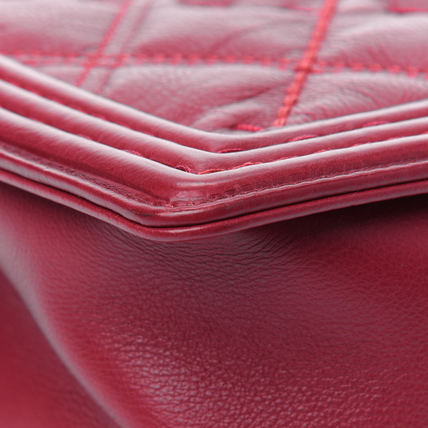 Chanel Calfskin Stitched New Medium Boy Flap Red 11 of 14