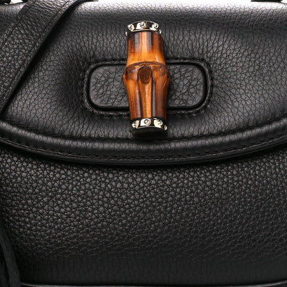 Gucci Calfskin Medium New Bamboo Top Handle Bag Black 13 of 15