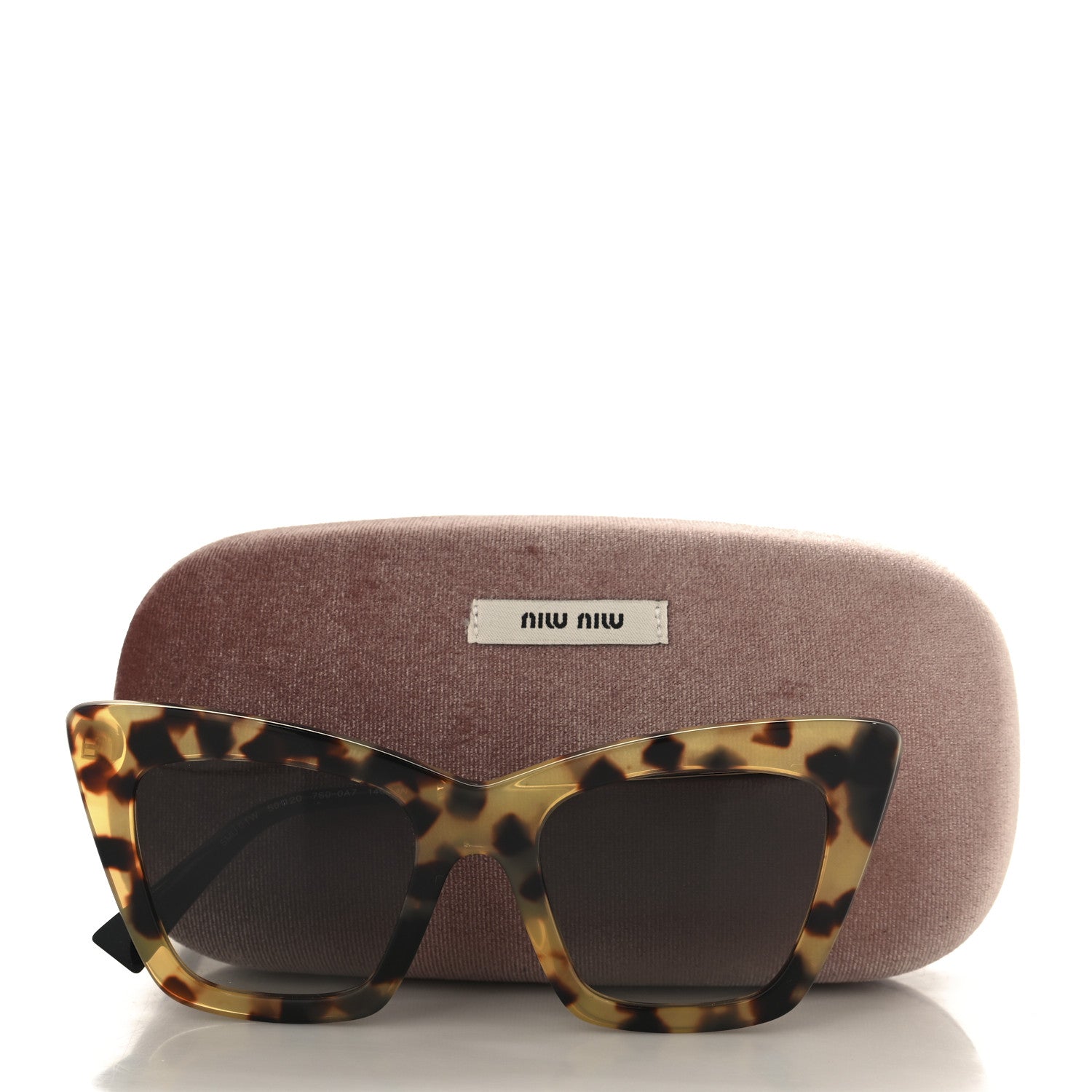 Miu Miu Acetate Metal Cat Eye SMU 01W Sunglasses Tortoise 7 of 7