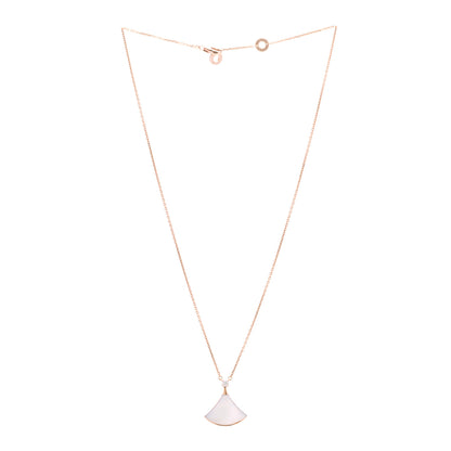Bulgari 18K Rose Gold Diamond Mother of Pearl Divas' Dream Pendant Necklace 3 of 5