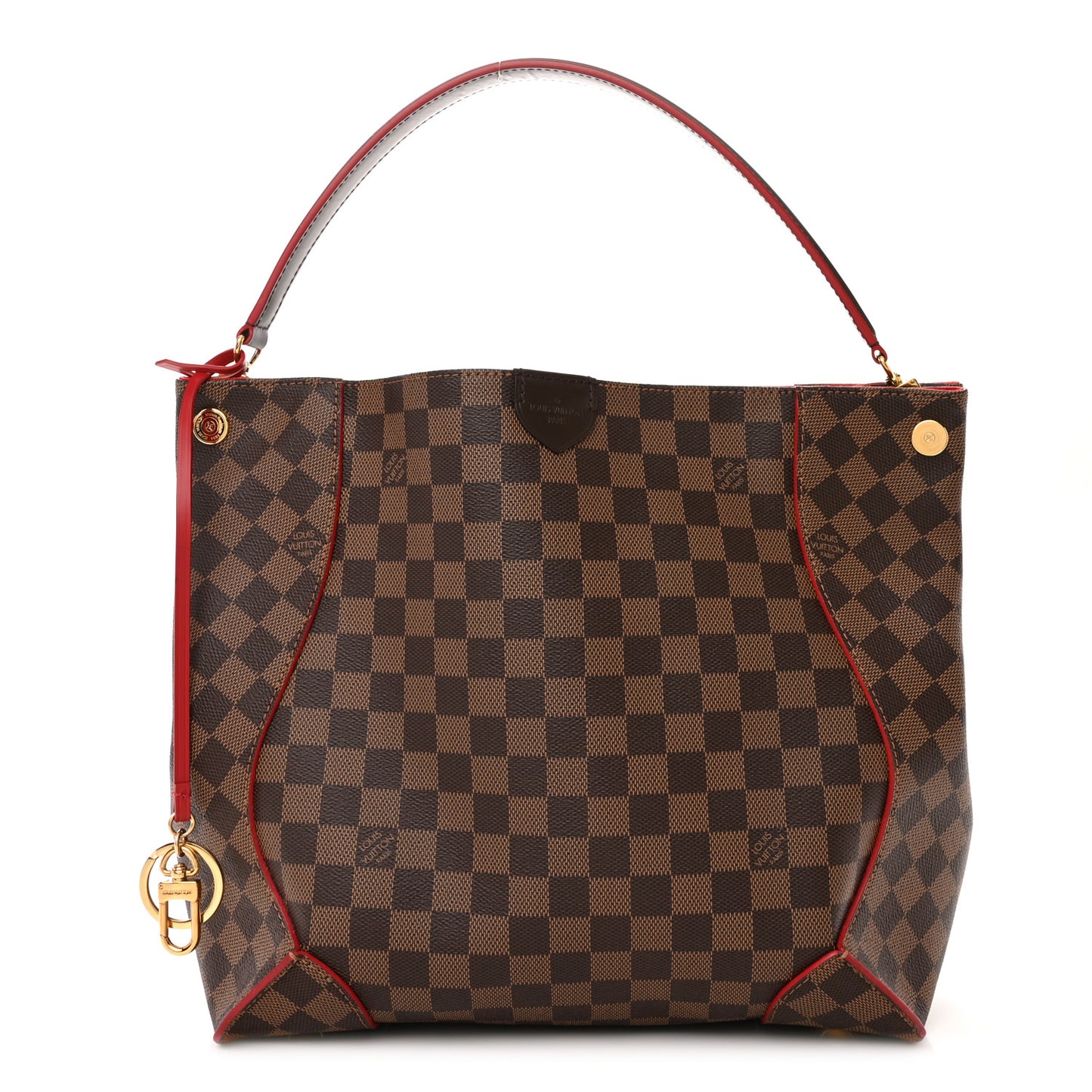 Damier Ebene Caissa Hobo Cherry