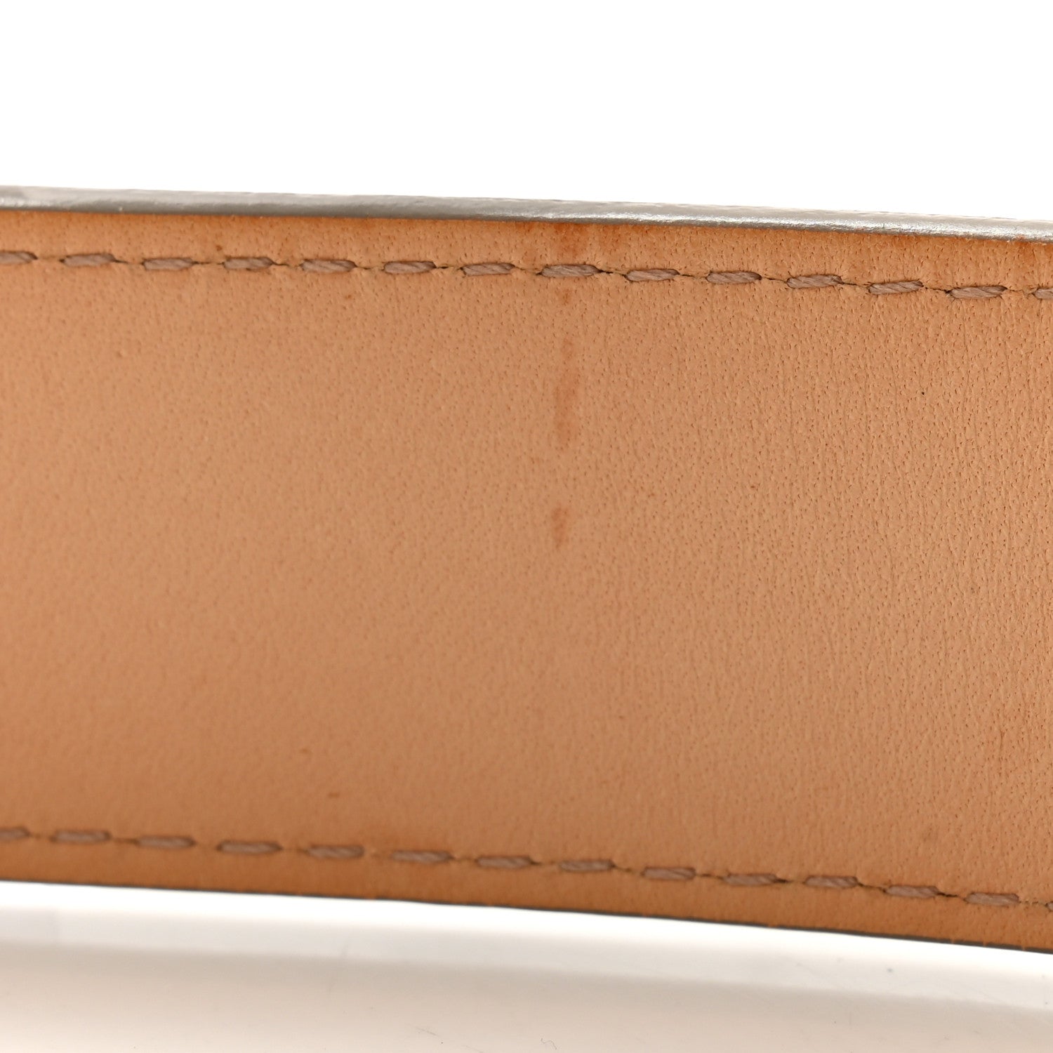 Louis Vuitton Epi LV Initiales Belt 85 34 Ivory 9 of 10