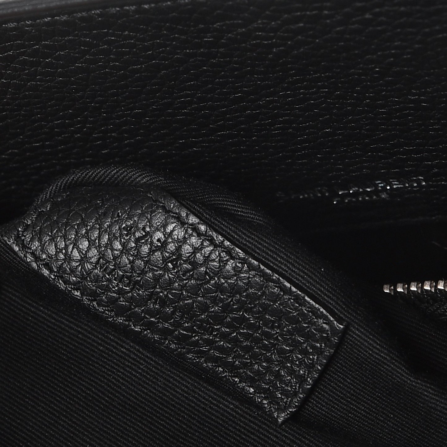 Grained Calfskin Baby Supple Sac De Jour Black