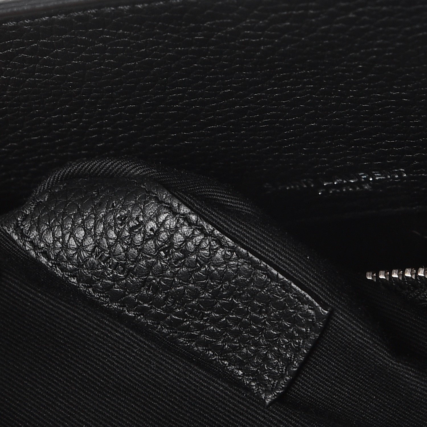 Saint Laurent Grained Calfskin Baby Supple Sac De Jour Black 8 of 8