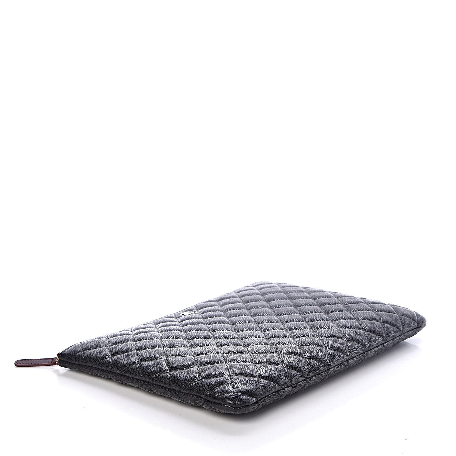 Chanel Caviar Quilted Large Cosmetic Case Black 4 of 7