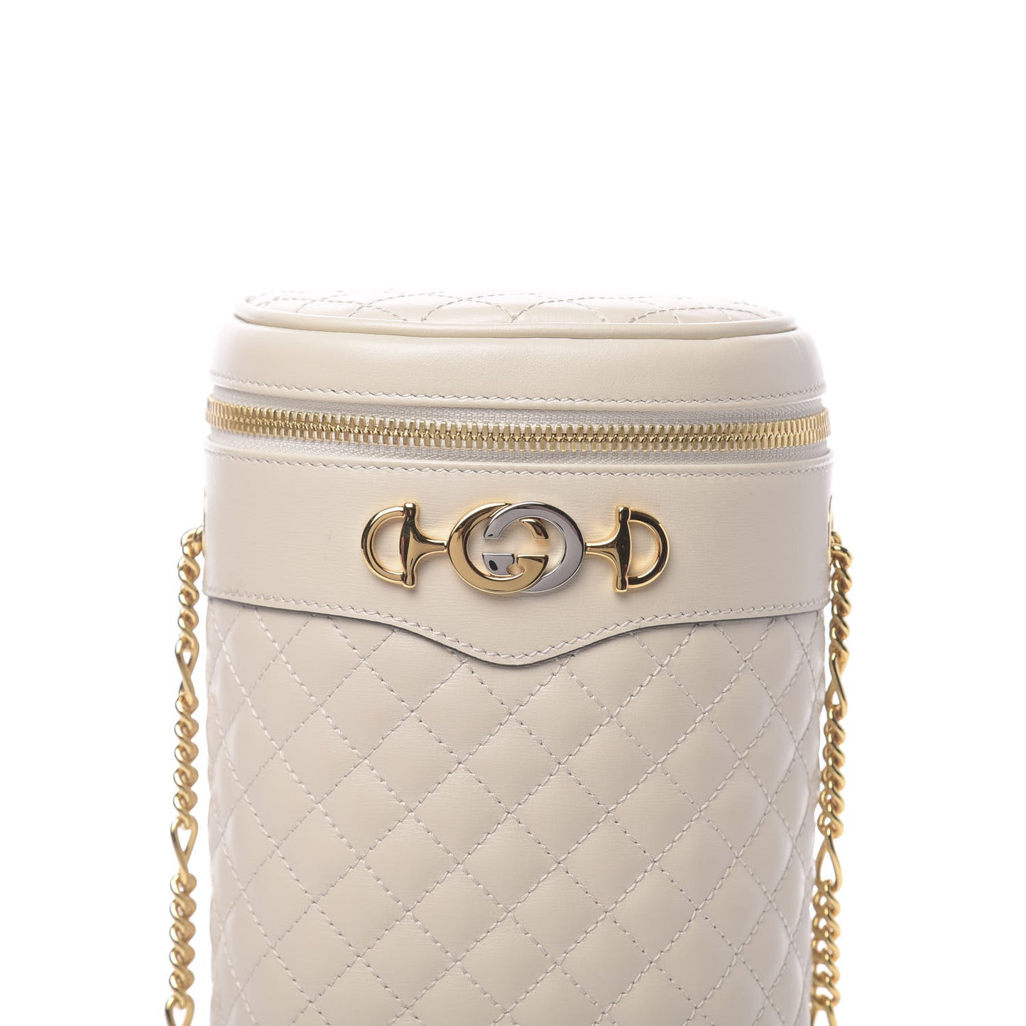 Calfskin Trapuntata Zumi Belt Bag Off White