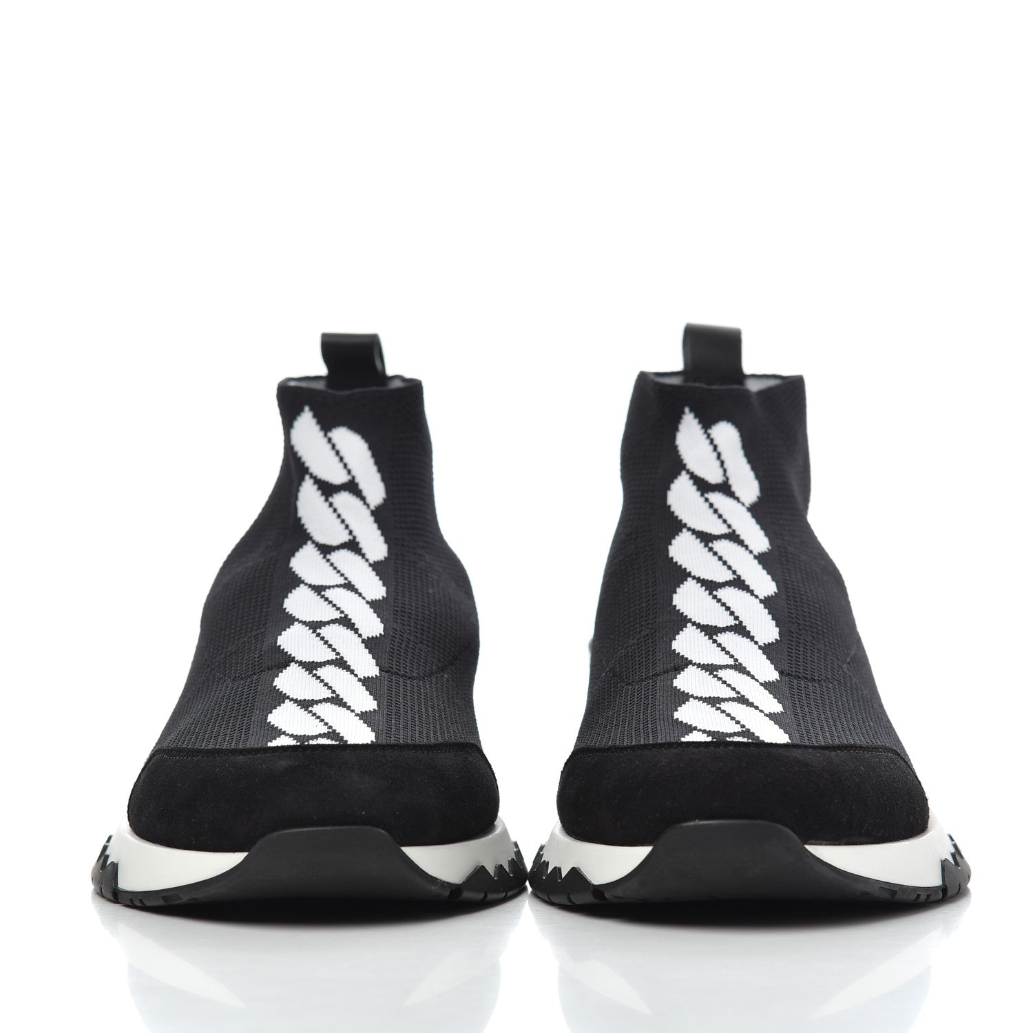 Hermes Mesh Volo Sneakers 38 Black 2 of 8