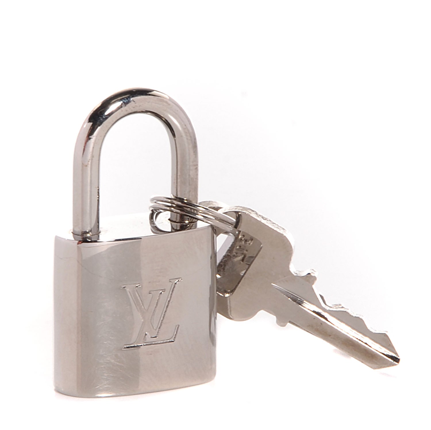 Louis Vuitton Polished Silver Lock and Key Set 1 of 4