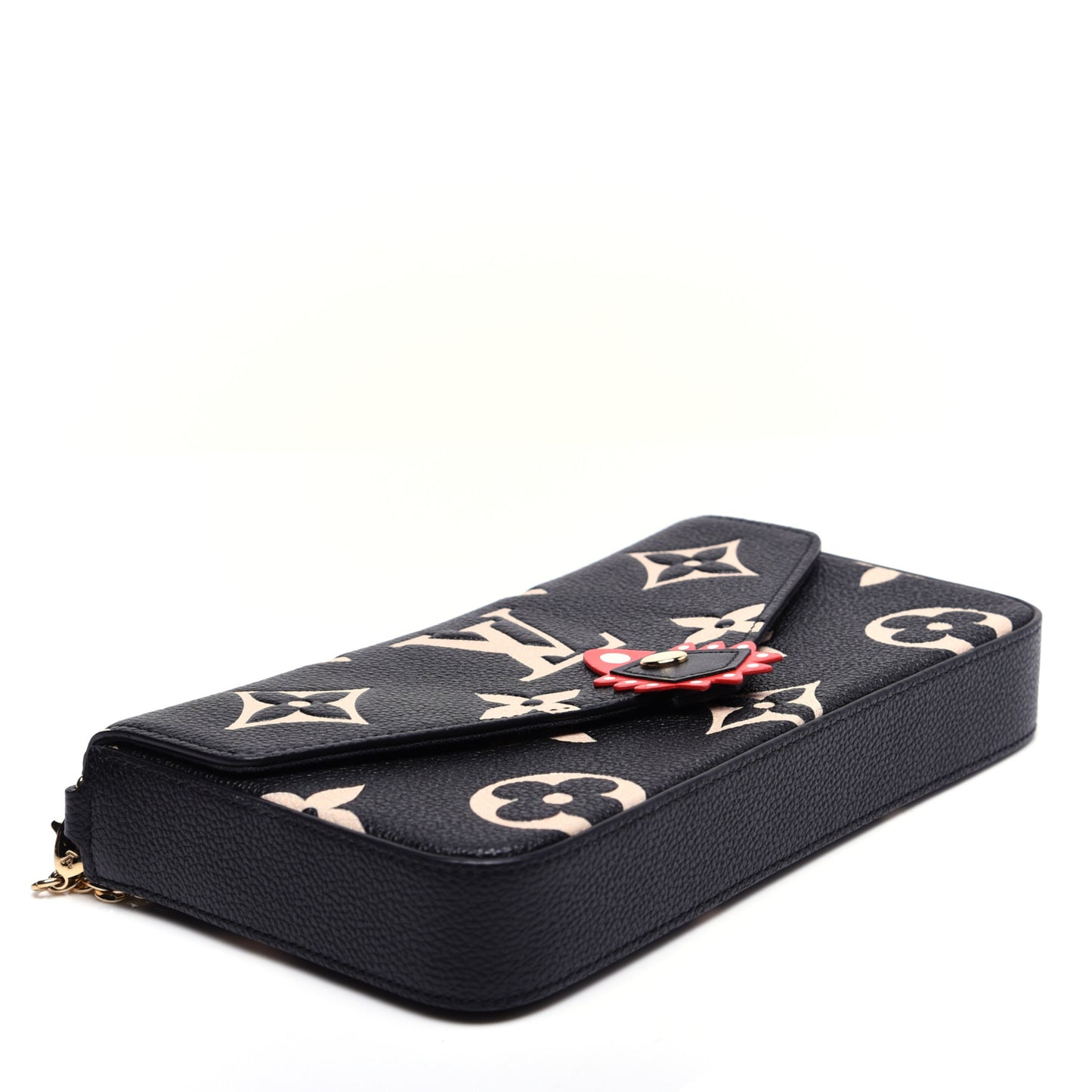 Empreinte Monogram Giant Crafty Pochette Felicie Black Creme