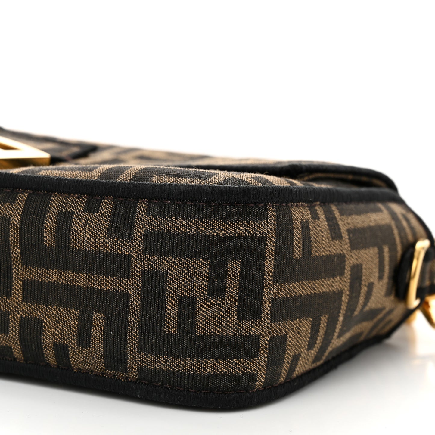 Fabric Jacquard FF 1974 Medium Baguette Tobacco Moro Black