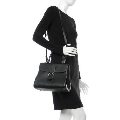 Delvaux Grained Calfskin MM Brillant Satchel Black 2 of 11