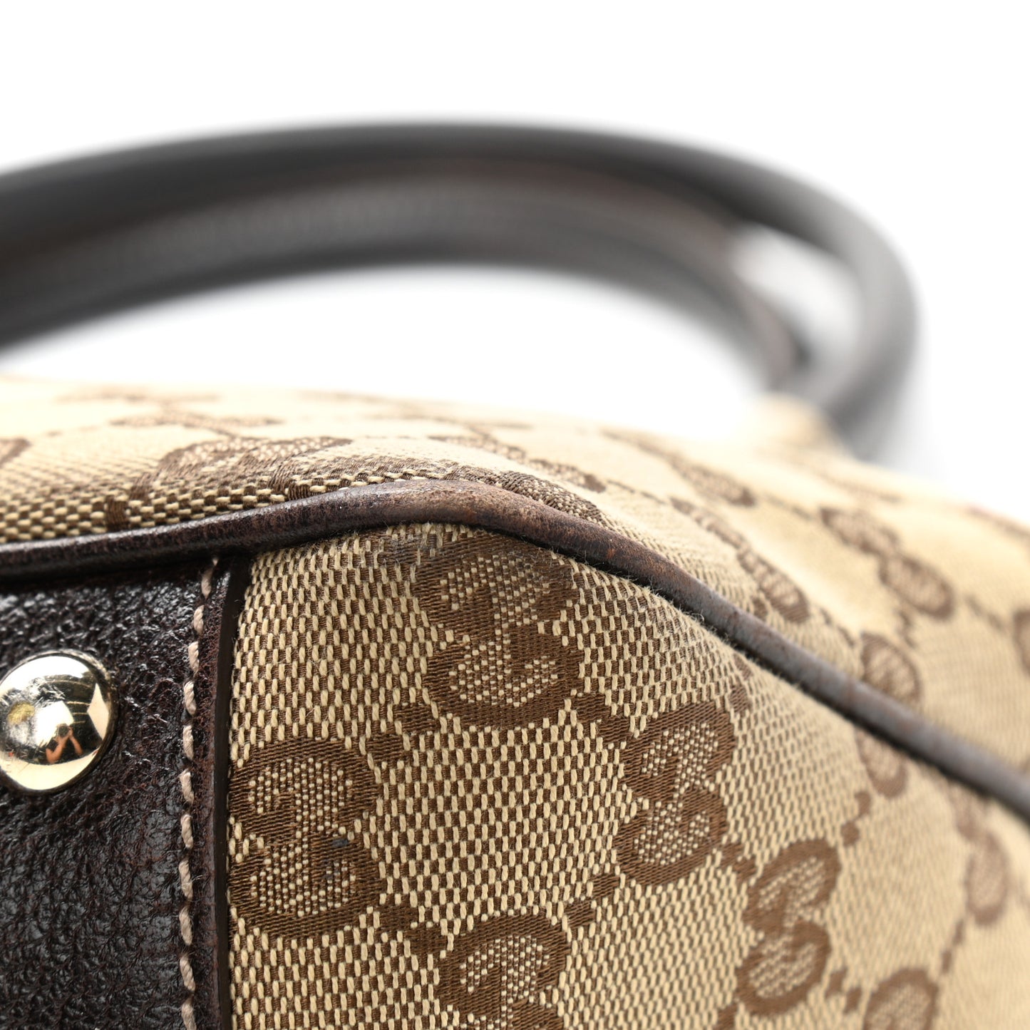 Monogram Web Tote Brown