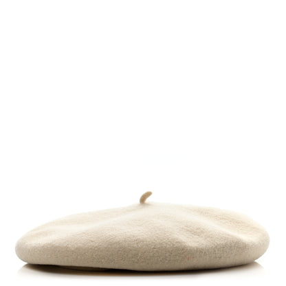 Hermes Merino Wool Bonnie Beret 58 Naturel 1 of 11