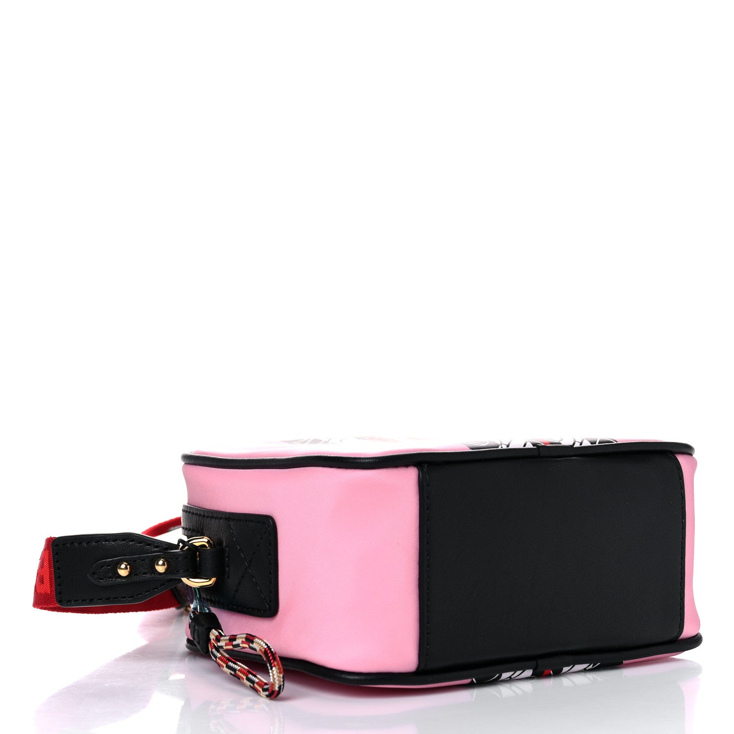 Burberry E-Canvas Monogram Stripe Crossbody Bag Pink 4 of 10