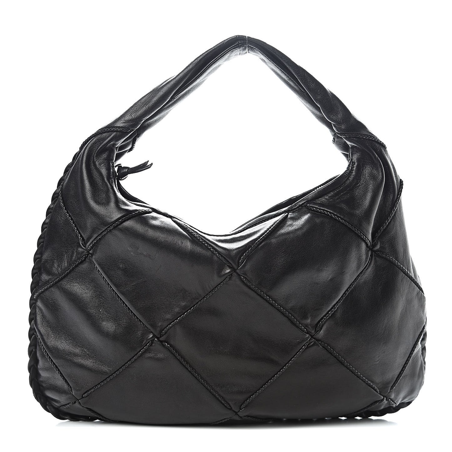 Nappa Quilted Medium Veneta Hobo Black