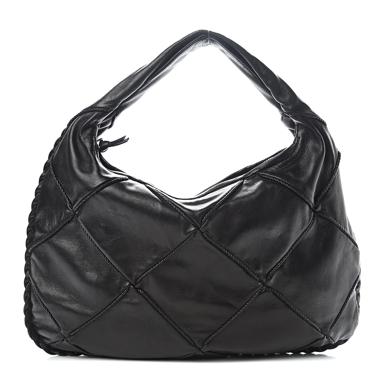 Bottega Veneta Nappa Quilted Medium Veneta Hobo Black 1 of 11