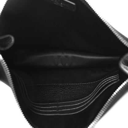 Valentino Garavani Goatskin Zip Wristlet Pouch Black 5 of 7