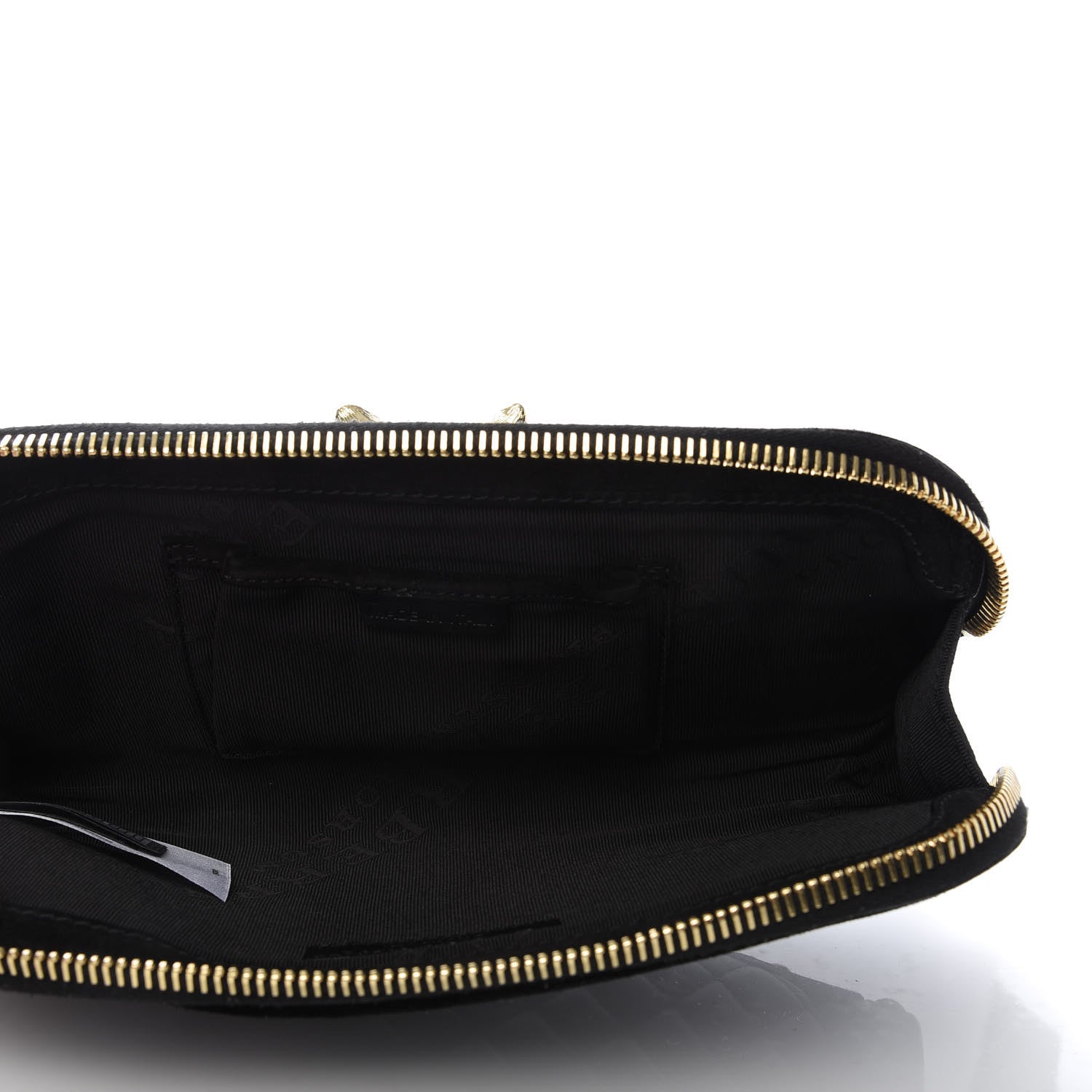 Burberry Nappa Suede Quilted Animal Clutch Black 5 of 8