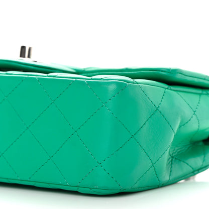 Chanel Lambskin Quilted Mini Rectangular Flap Green 9 of 10