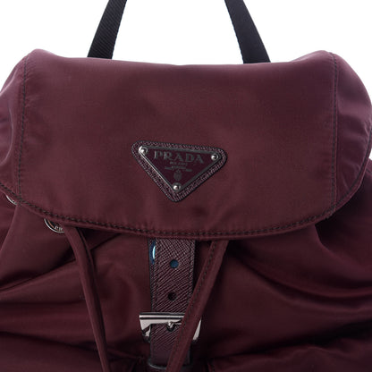 Prada Nylon Vela Small Backpack Bordeaux Black 9 of 9