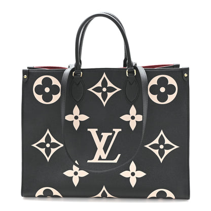 Louis Vuitton Empreinte Monogram Giant Onthego GM Black Beige 1 of 9