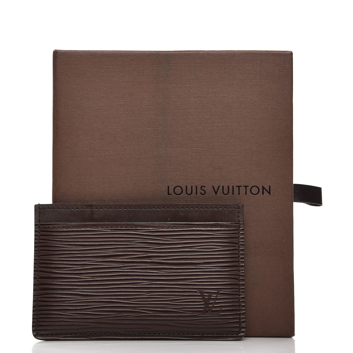Louis Vuitton Epi Card Holder Moka 7 of 7